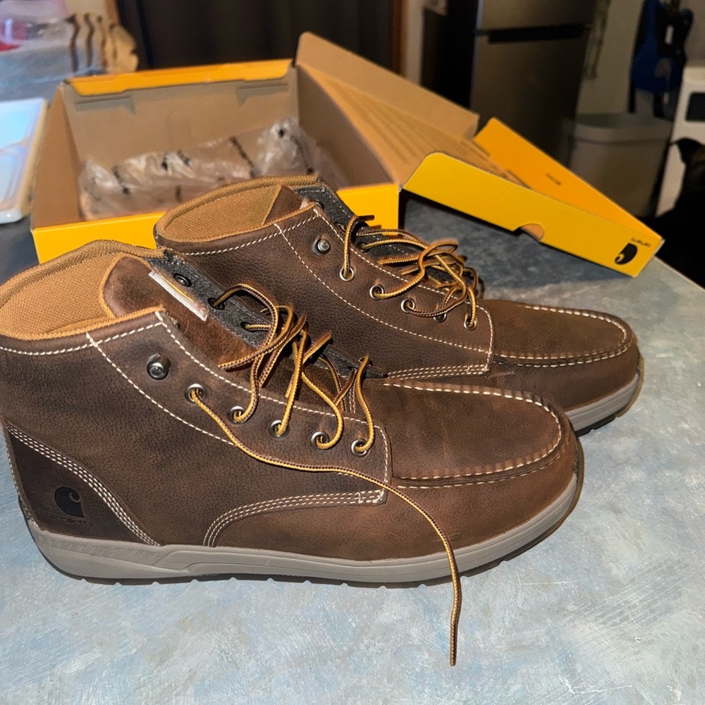 Carhartt Brown Leather Chukka Work Boots *Brand New*